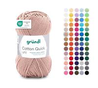 Grnido Quick UniQuick - Ovillo de algodón (50 g), color beige