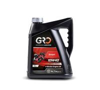 GRO SMART 10W40 - 4L - Aceite 10W40 Moto 4T - Aceite Motor Sintético - Compatible Con Embrague Seco o Sumergido - Aceite Motor10w40 Para Motores Euro 2, 3, 4 y 5