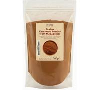 Grocer Planet - Canela de Ceilán en Polvo de Madagascar (200g) | Natural | Secada al sol | Apta para Veganos I Sin OGM | Ideal para dar sabor a postres y bebidas