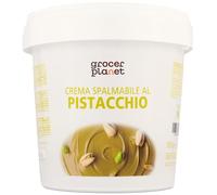 Grocer Planet - Crema de Pistacho (1Kg) | Con 45% Pistachos Mediterráneos | Sabor Dulce | Comida Italiana Gourmet | Ideal para Desayunos y Postres
