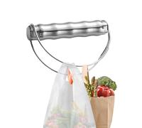 Grocery Bag Carrier - Stainless Steel 50lbs Load Capacity | Multi Purpose Bag Holder, Grocery Handle Tote Bucket Carrier | Ergonomic Portable Shopping Grip Tool For Home Travel Utility Picnic Market