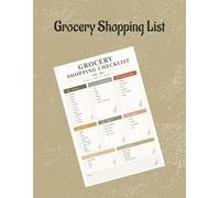 Grocery Shopping List: A face-to-face grocery shopping checklist and notes page to planning meals, parties, picnics, and more (Planning Checklist Books Series by Copper and Craft)