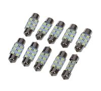 GROCKSTR 10x6 3528 SMD LED Festoon Lámpara Festoon Iluminación Interior 31mm 12V Blanco