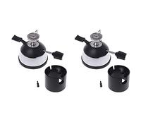 GROCKSTR 2X Mini Quemador de Gas Butano de Mesa con Cabezal de Llama para Calentador de Café con Sifón Cafetera Mocha Estufa de Gas (Sin Gas)