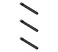 GROCKSTR 3X para 3 pulseras de repuesto con correa de silicona suave + juego de herramientas, color negro