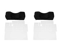 GROCKSTR Juego de 2 estantes de almohada de extensión de pestañas, soporte profesional para el cuello, organizador de cojín de pestañas para belleza
