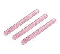 GROCKSTR Juego de 3 bloques de cristal para uñas con estuche portátil para uñas naturales