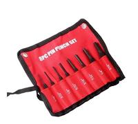 GROCKSTR Juego de 8 perforadores para carcasa, herramienta de punzonado, mango de punzón, perforador para la reparación de joyas y relojes, fácil de usar