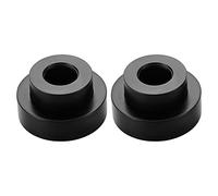 GROCKSTR Kit de fijación de ducha de 2 piezas, equipo de tubería de agua, cubierta decorativa de cobre, accesorios de grifo de baño, galvanoplastia-negro