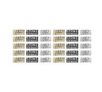 GROCKSTR Kit de Números de Reloj DIY de 30 Piezas, Reloj de Pared, Número árabe para Decoración del Hogar, Accesorios de Reparación de Repuesto