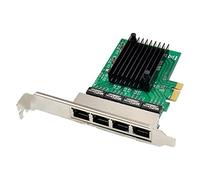 GROCKSTR Tarjeta de red Ethernet Pci-E X1 Gigabit Pci- 4 Tarjeta de red Ethernet de puerto Rtl8111F Tarjeta de red Ethernet