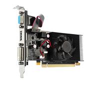 GROCKSTR Tarjeta GráFica HD7450 64Bit 2GB GDDR3 PCI-E 2.0 X16 Tarjeta de Video VGA -I Compatible para AMD Radeon HD 7450 2G 64 bit