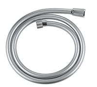 GROE Vitalioflex Silver - Manguera de ducha (1.25m, resistente al calor, sistema anti-torsión, conexión universal, instalación QuickFix), plata, 22112000