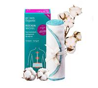 gröeen organic Protector de espalda desarrollado por el Dr. Med. Dietrich Grönemeyer. Envoltorio universal hipoalergénico y lavable de algodón 100 % orgánico para terapia de calor para músculos,