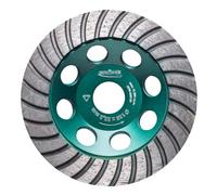 GRÖNE Rueda de Copa Turbo de Acero - No se Sobrecalienta - Uso Universal - Muy Duradero - Recubrimiento de Diamante - 180x22,23 mm