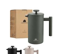 Groenenberg Cafetera francesa de colores I Prensa francesa + filtros de repuesto I French Press 0,6-1 litro I Cafetera embolo con función térmica (Forest, 600 ml)