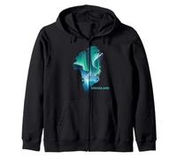 Groenlandia Aurora Boreal Nuuk Ártico Aurora Escena Vacaciones Sudadera con Capucha
