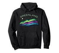 Groenlandia Aurora Boreal Nuuk Ártico Aurora Escena Vacaciones Sudadera con Capucha