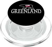 Groenlandia Flag Tour Recuerdo de Viaje Oso de Hielo Groenlandia PopSockets PopGrip para MagSafe