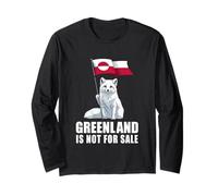 Groenlandia no a la Venta Bandera de Groenlandia Fox Groenlandeses Manga Larga