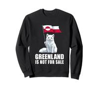Groenlandia no a la Venta Bandera de Groenlandia Fox Groenlandeses Sudadera