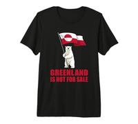 Groenlandia Not For Sale tee Groenlandia Flag Bear Groenlandeses Camiseta Premium