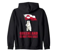 Groenlandia Not For Sale tee Groenlandia Flag Bear Groenlandeses Sudadera con Capucha