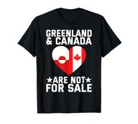 Groenlandia y Canadá no están a la Venta Política Divertida Camiseta
