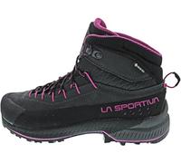 La Sportiva - Zapatillas de senderismo Mujer - TX4 Evo Mid Woman GTX Carbon/Springtime para Mujer de Cuero - Talla 38 - Negro Negro 38