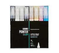 Grog Pointer 04 APP Little Italy Marker Set, 4 mm Rundspitze, Packung mit 8 Stück