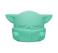 Paladone, Star Wars The Mandalorian Grogu SquishyGlo - Luz nocturna de silicona, lámpara LED suave y esponjosa con 3 niveles de brillo y apagado automático, luz recargable para dormitorio de niños