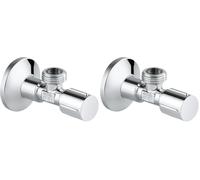 GROHE 22046000 - Llave de corte 1/2" x 1/2" (Paquete de 2)