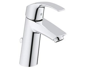 Grohe 23322001 Mezclador Lavabo, Tamaño M, Valvula Automatica, Coleccion Eurosmart, Cromo