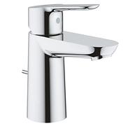 Grohe BauCosmopolitan - Grifo de lavabo con vaciador automático, tamaño S (Ref.23356000)