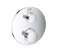 Grohe Grohtherm grifo de bañera y ducha empotrado con termostato StarLight Chrome 24076000