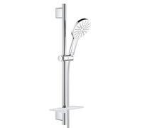 Grohe 26576LS0 Rainshower 130 SmartActive 26576LS0-Barra de Ducha (3 Tipos de Chorro), Color Blanco, Moon White, 130 mm / 600 mm