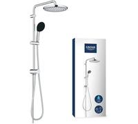 Grohe 26680001 Columna de ducha con desviador manual, Ahorro de agua, Cromo