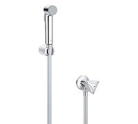 Grohe 27 514 001 Conjunto de Ducha 1 Jet con Soporte, Cromo (Chrome), Flexo de 1250 mm