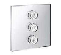 Grohe 29127000 Grohtherm Smartcontrol Termostato con inversor, 3 Chorros Adicionales Regulables, Cromo, Cuadrado