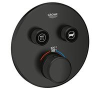 GROHE 291372430 Grohtherm Smartcontrol - Válvula termostática de doble función con módulo de control, negro mate