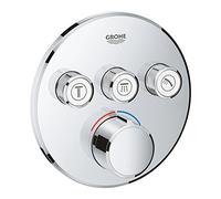 Mezclador empotrado SmartControl de Grohe, tres válvulas de cierre, roseta redonda, 29146000