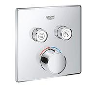 Mezclador empotrado SmartControl de Grohe, dos válvulas de cierre, roseta cuadrada, 29148000
