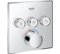 Grohe 29149000 - SmartControl empotrado mezclador cuadrado con tres chorros independientes