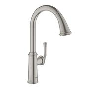 GROHE 30422DC0 Mezclador Monomando Fregadero 3/8", Metalizado, C-Auslauf (Gloucester)