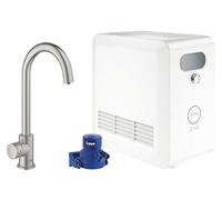 GROHE 31302DC2 - Blue Professional Kit Grifo de cocina de caño en C, agua pura libre de cal con un sabor refrescante