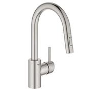 GROHE 31479DC1 Concetto Grifo de cocina monomando, acabado infinito de acero