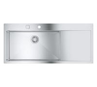GROHE 31581SD1 - K1000 Fregadero de acero inoxidable con escurridor