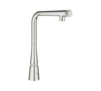 Grohe 31593DC2 Zedra Smart Control L grifo de cocina con Smartcontrol integrado, Supersteel