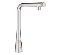 Grohe 31593DC2 Zedra Smart Control L grifo de cocina con Smartcontrol integrado, Supersteel