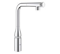 Grifería de fregadero GROHE Essence SmartControl, con rociador laminar extraíble, 31615000, Color: cromado